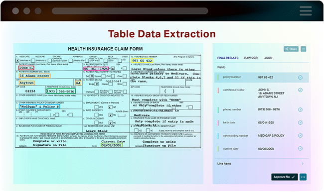 Table Data Extraction